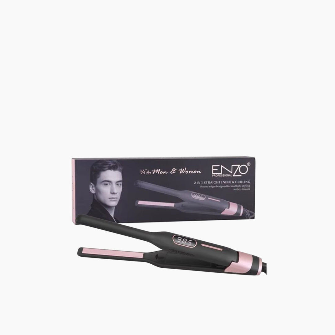 Enzo 2-in-1 Professional Hair Straightener and Curler for Men – EN 4003