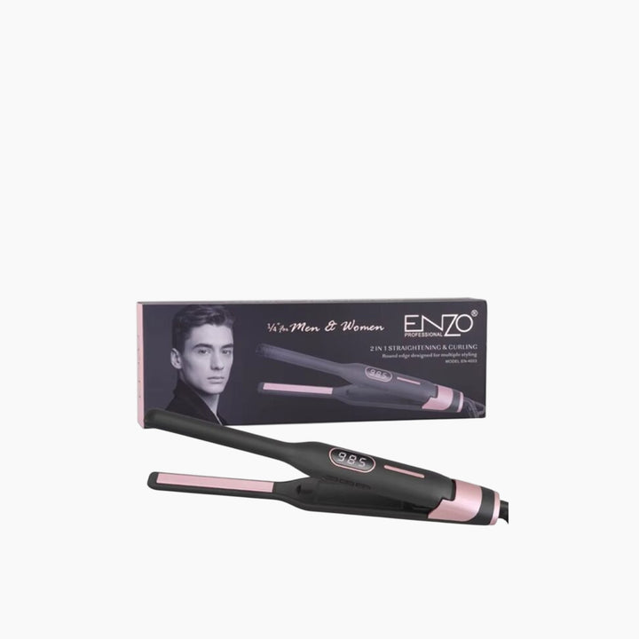 Enzo 2-in-1 Professional Hair Straightener and Curler for Men – EN 4003
