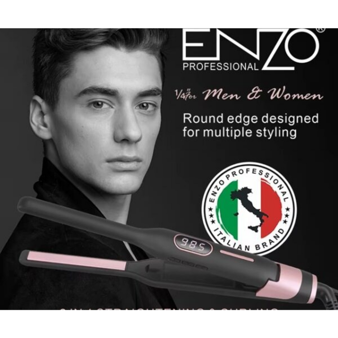 Enzo 2-in-1 Professional Hair Straightener and Curler for Men – EN 4003