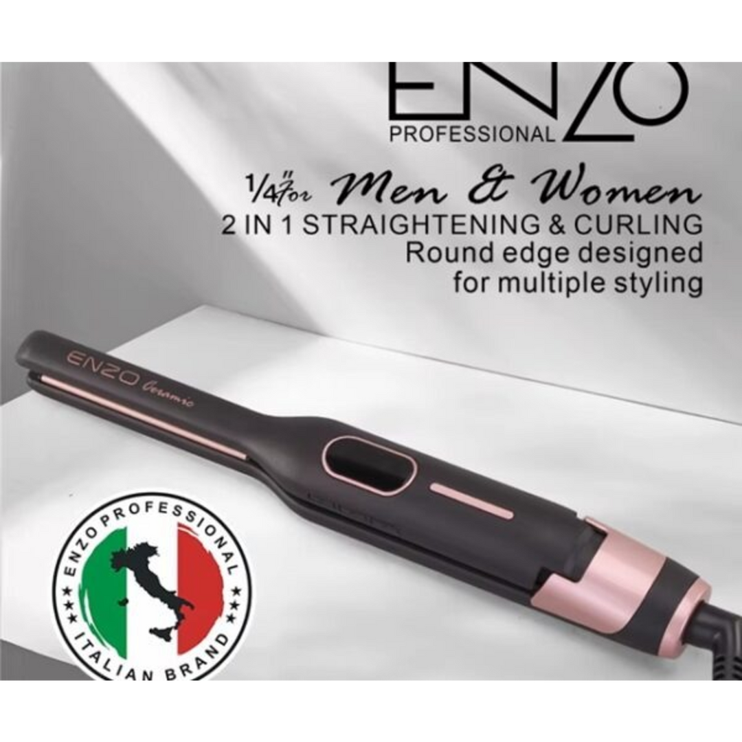 Enzo 2-in-1 Professional Hair Straightener and Curler for Men – EN 4003