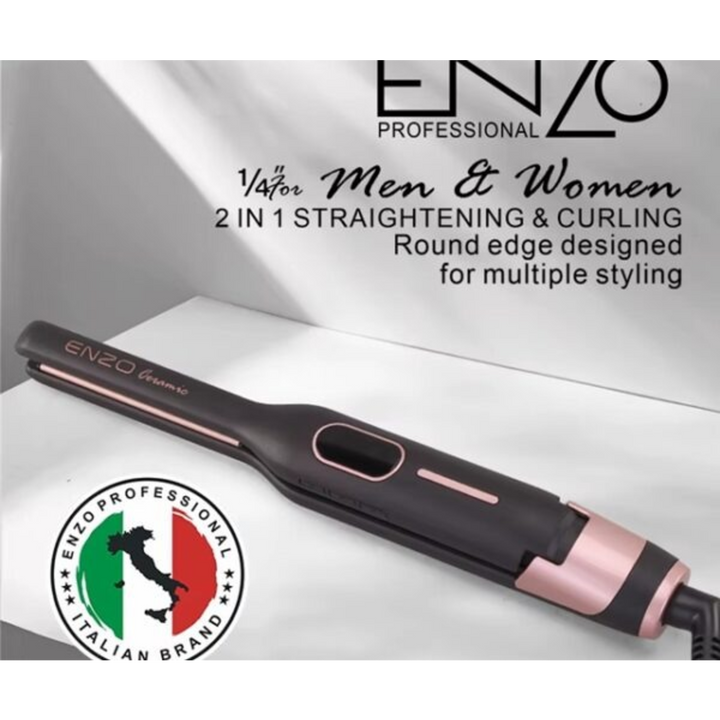 Enzo 2-in-1 Professional Hair Straightener and Curler for Men – EN 4003