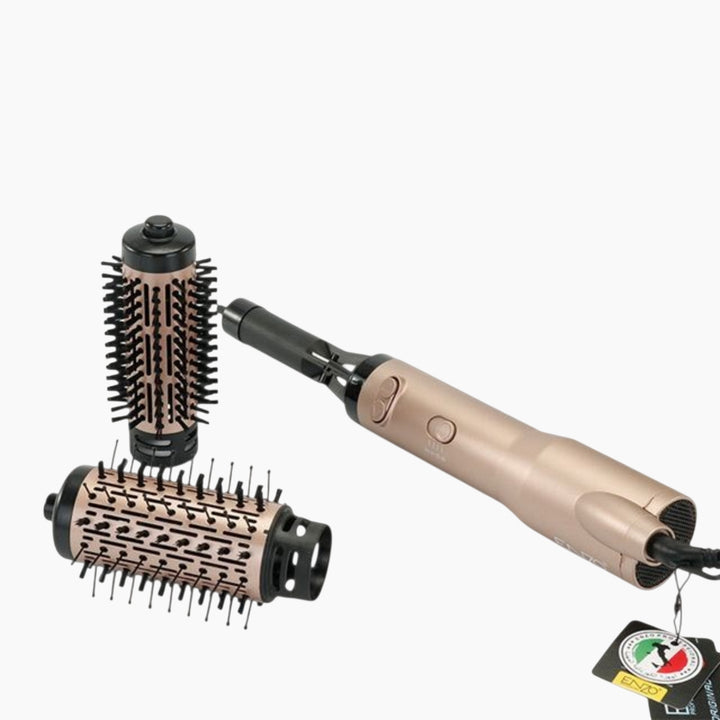 Enzo 2-in-1 Rotating Hair Brush
