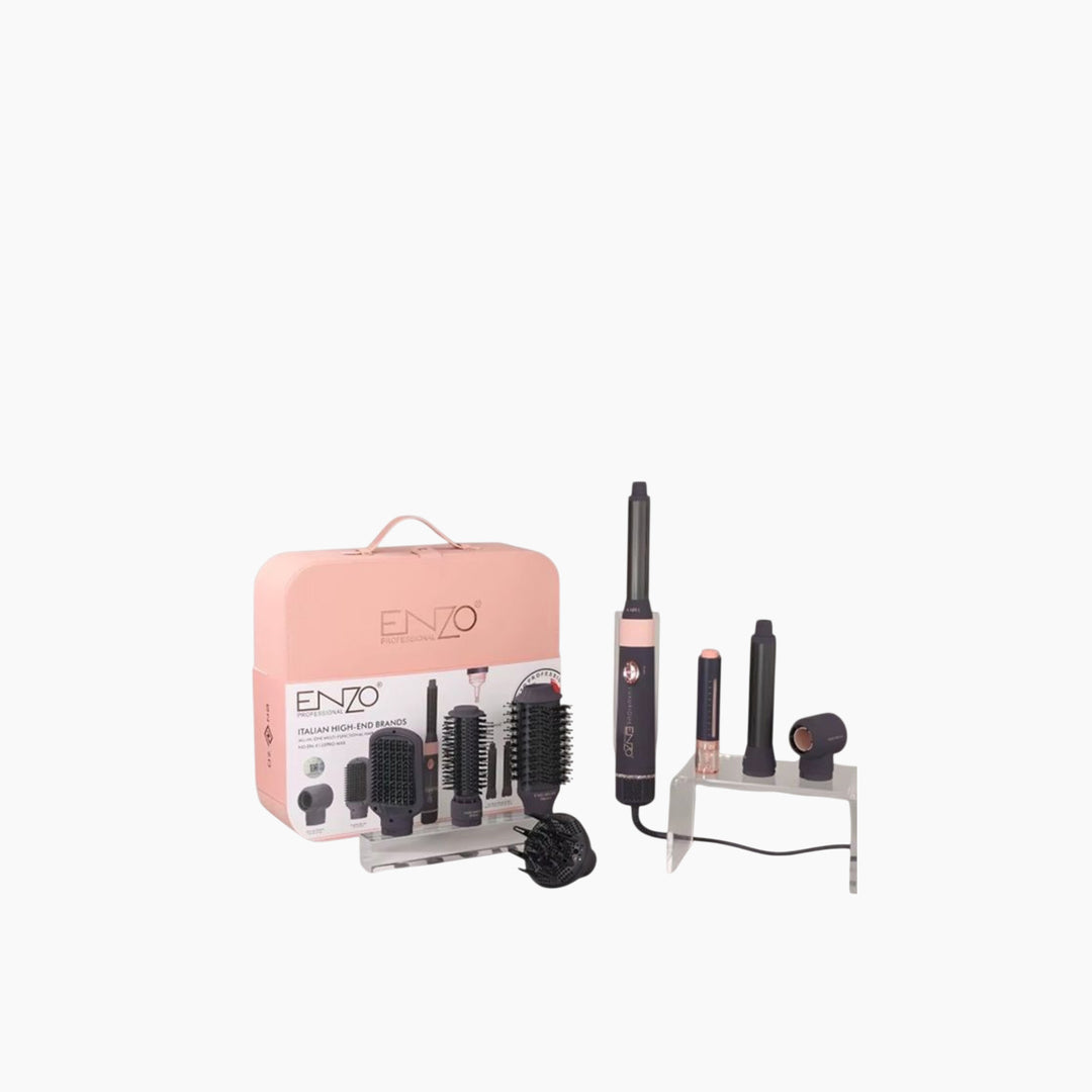 Enzo 7-in-1 Hair Package, 1500W, with Leather Bag and Hair Serum