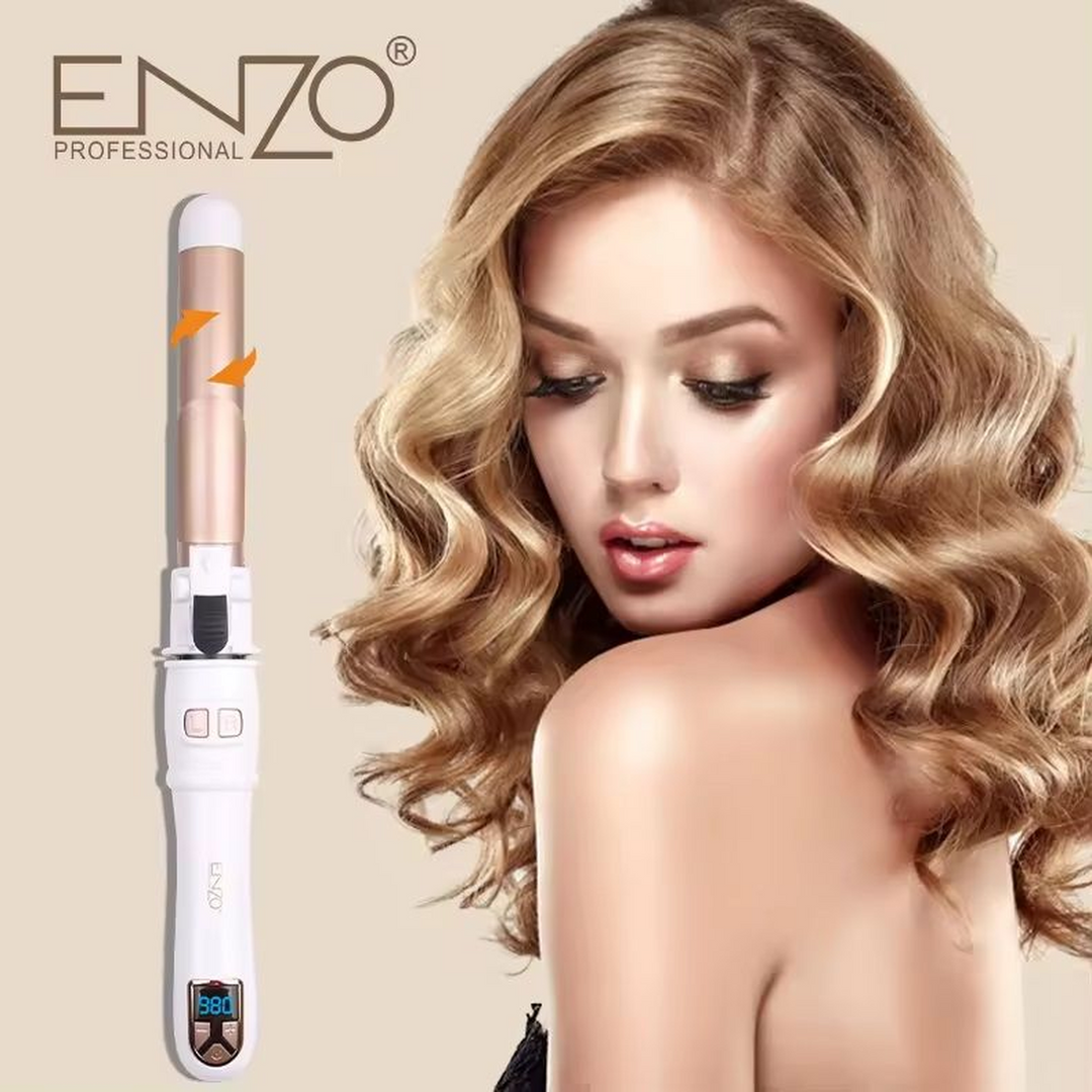 Enzo Automatic Rotating Wide-Barrel Hair Waver, 980°F