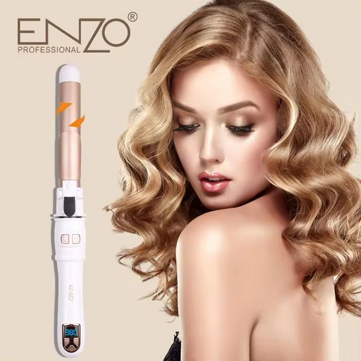 Enzo Automatic Rotating Wide-Barrel Hair Waver, 980°F