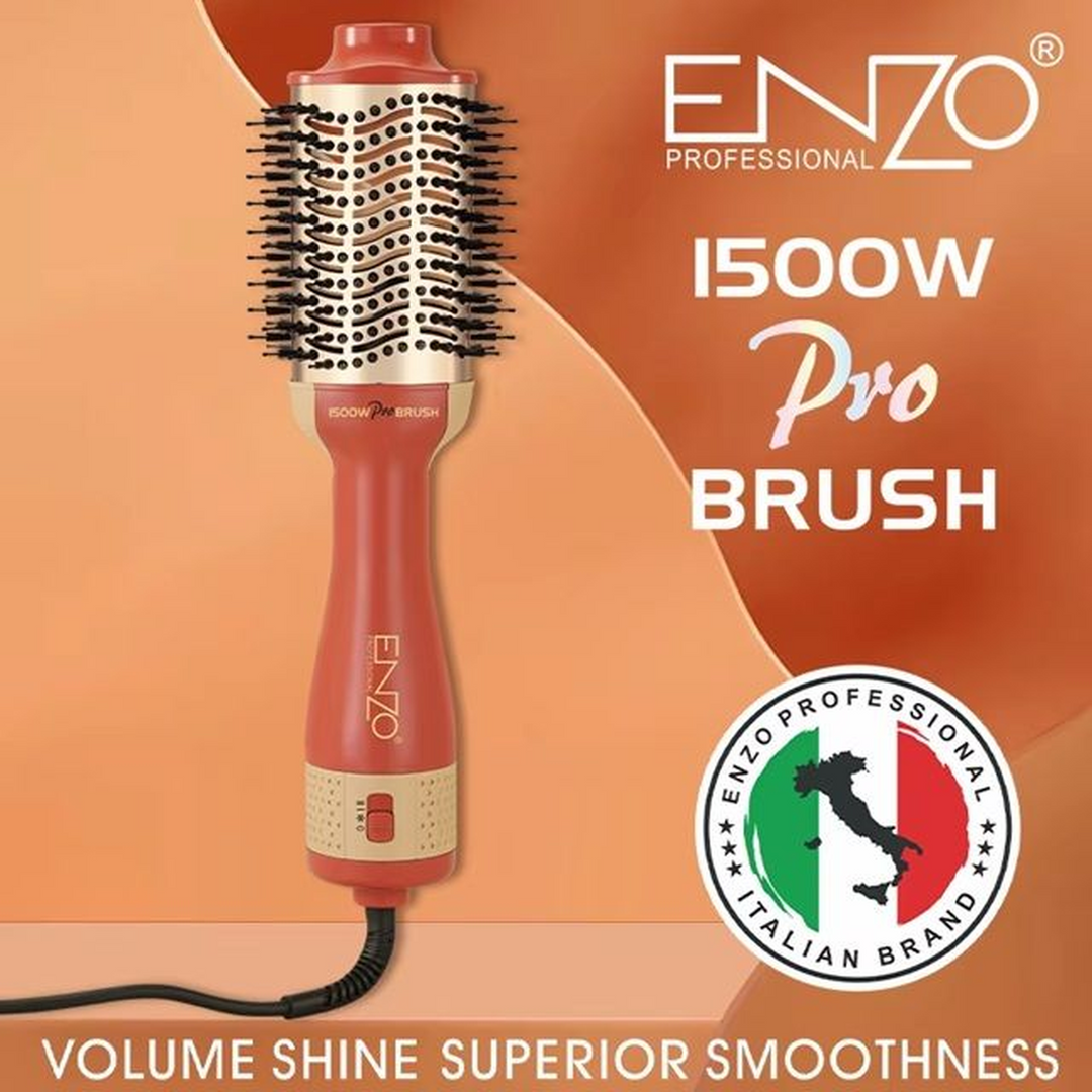 Enzo Electric Hair Dryer Alternative Brush in Orange