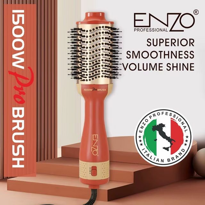 Enzo Electric Hair Dryer Alternative Brush in Orange