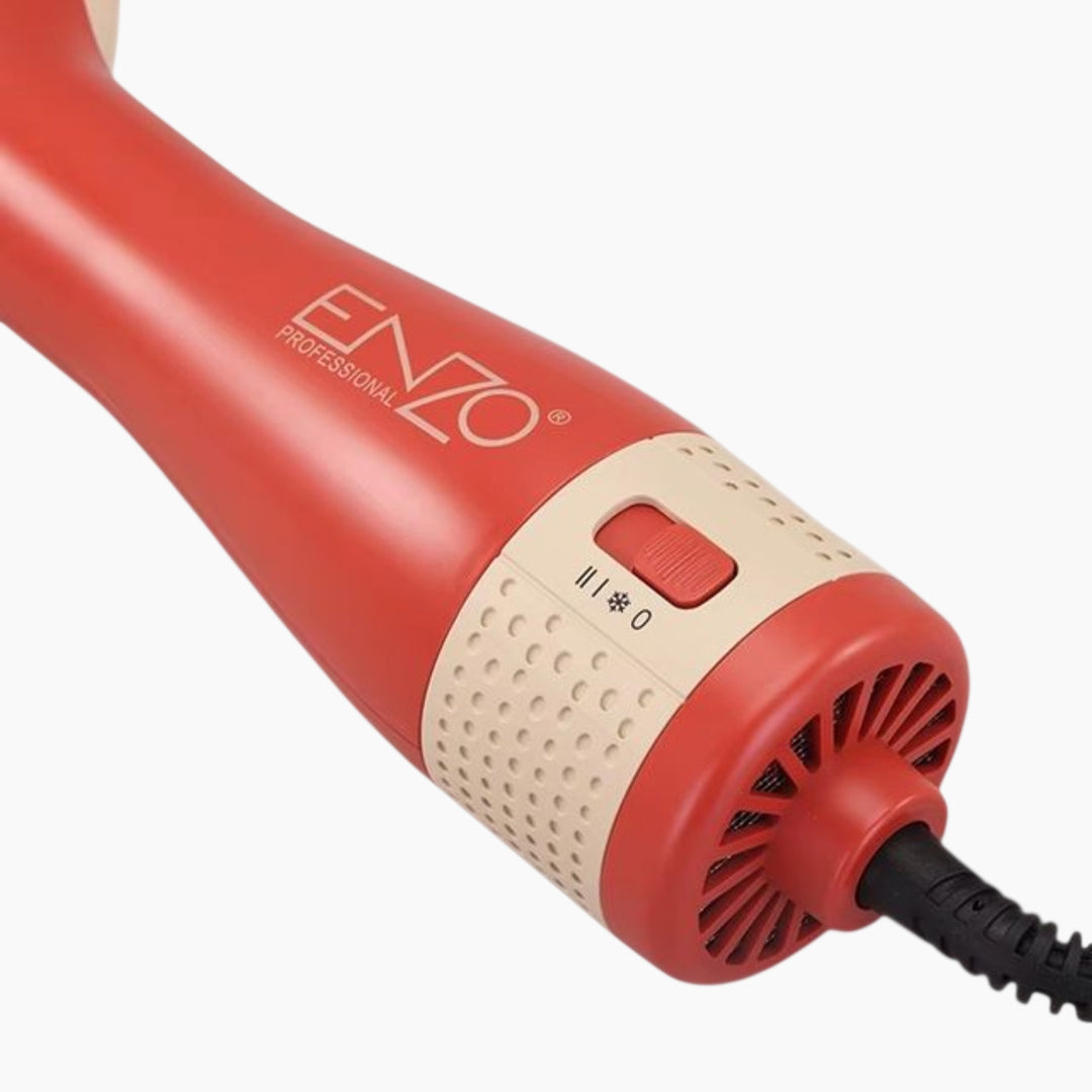 Enzo Electric Hair Dryer Alternative Brush in Orange