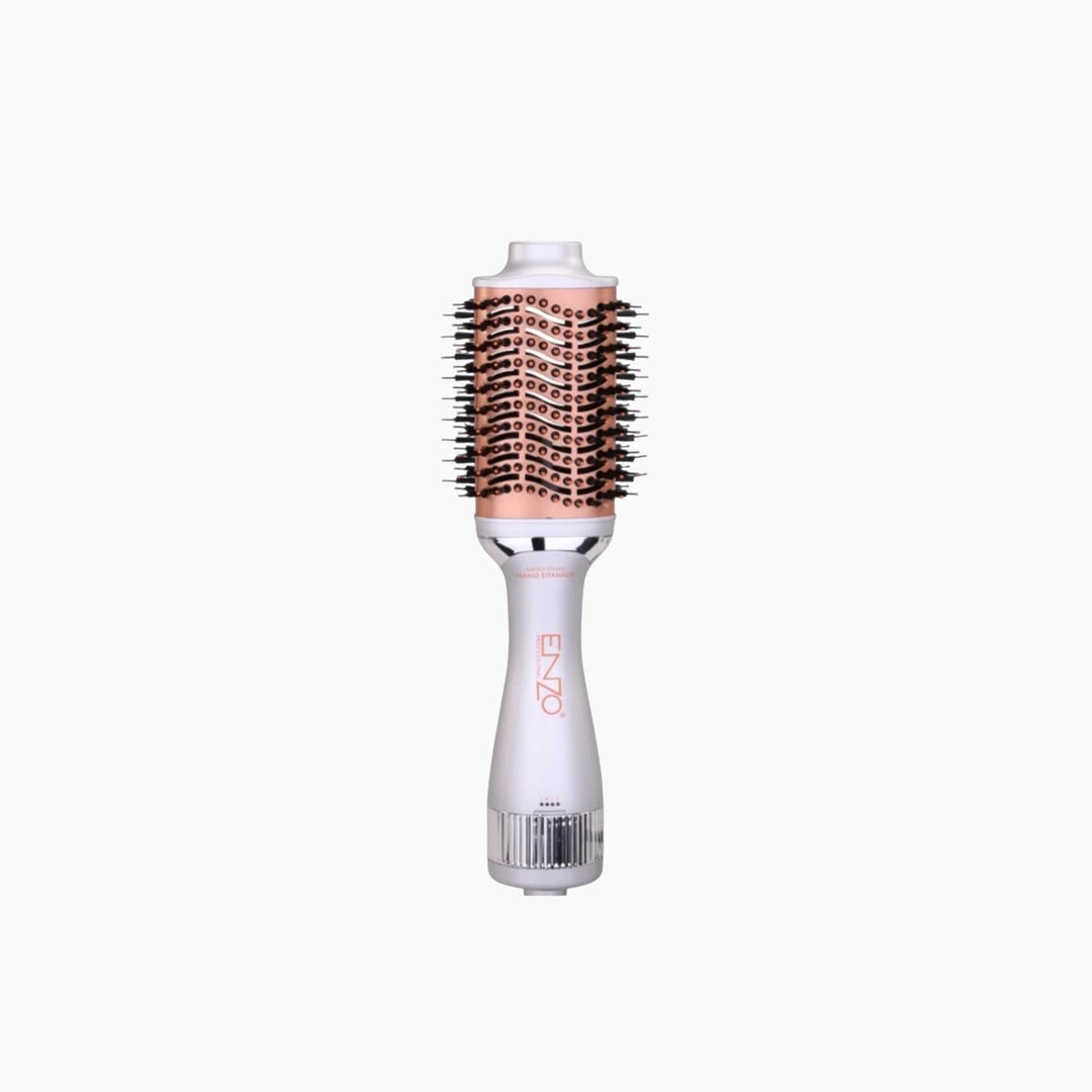 Enzo Hair Dryer Brush with Nano Titanium Technology, 1500W