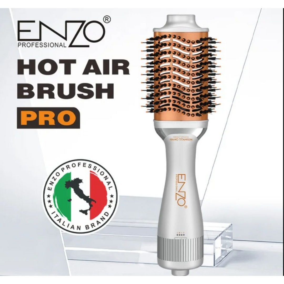 Enzo Hair Dryer Brush with Nano Titanium Technology, 1500W