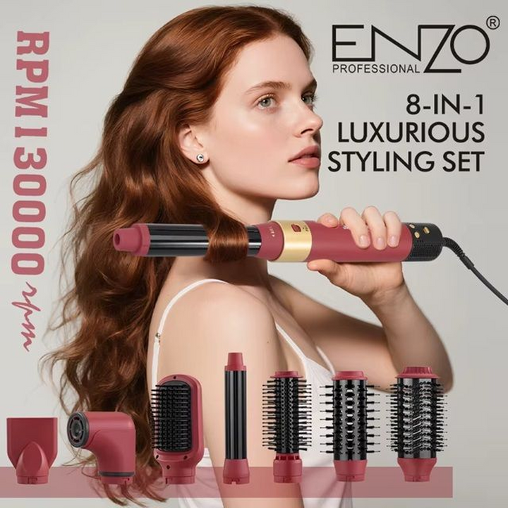 Enzo Luxury Bag Package, 8-in-1, in Red