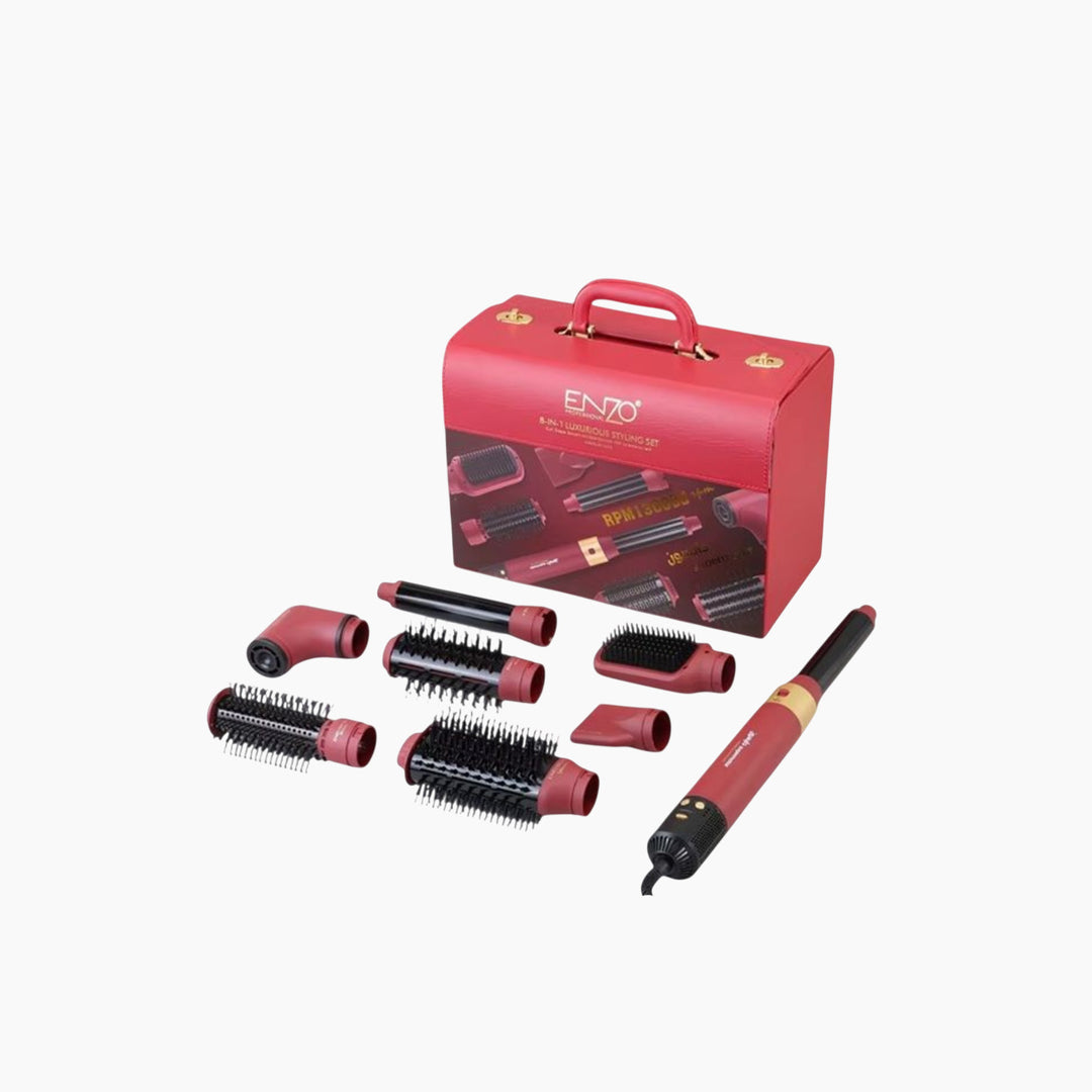 Enzo Luxury Bag Package, 8-in-1, in Red