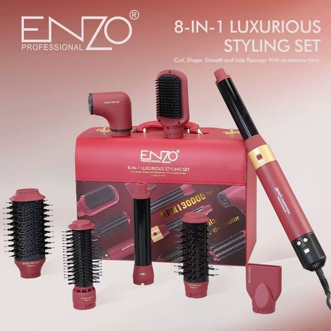 Enzo Luxury Bag Package, 8-in-1, in Red