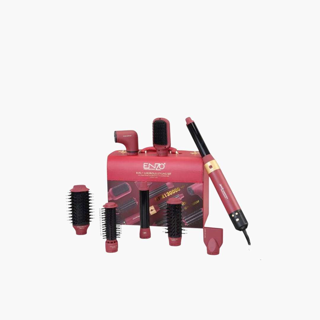 Enzo Luxury Bag Package, 8-in-1, in Red