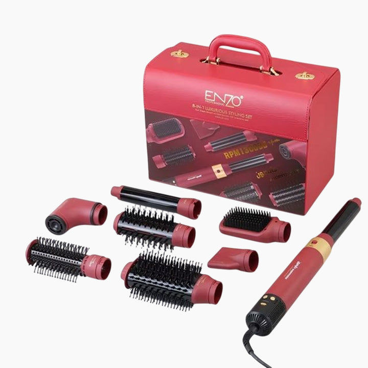 Enzo Luxury Bag Package, 8-in-1, in Red