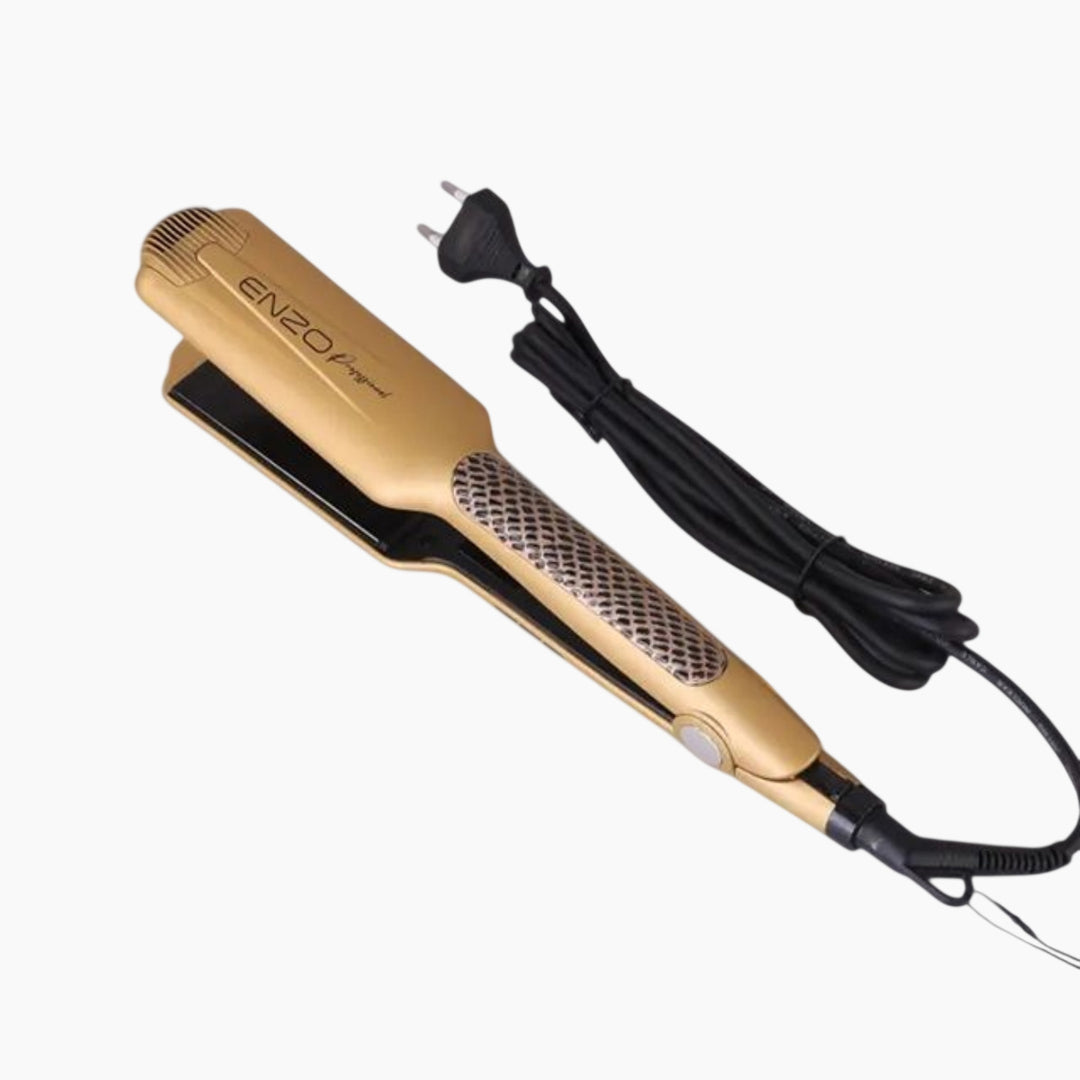 Enzo Luxury Straightener, 1280°F, with 4 Serum Bottles