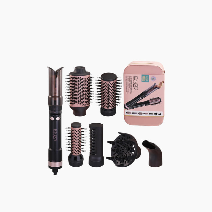 ENZO Professional 7-in-1 Air Styler &amp; Hair Dryer Set with auto curlers
