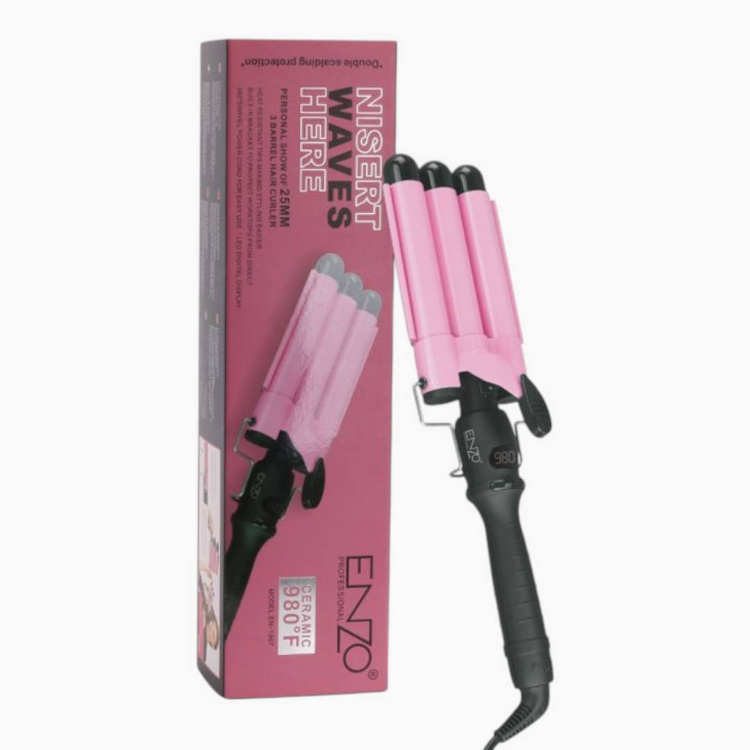 Enzo Triple-Barrel Curling Iron