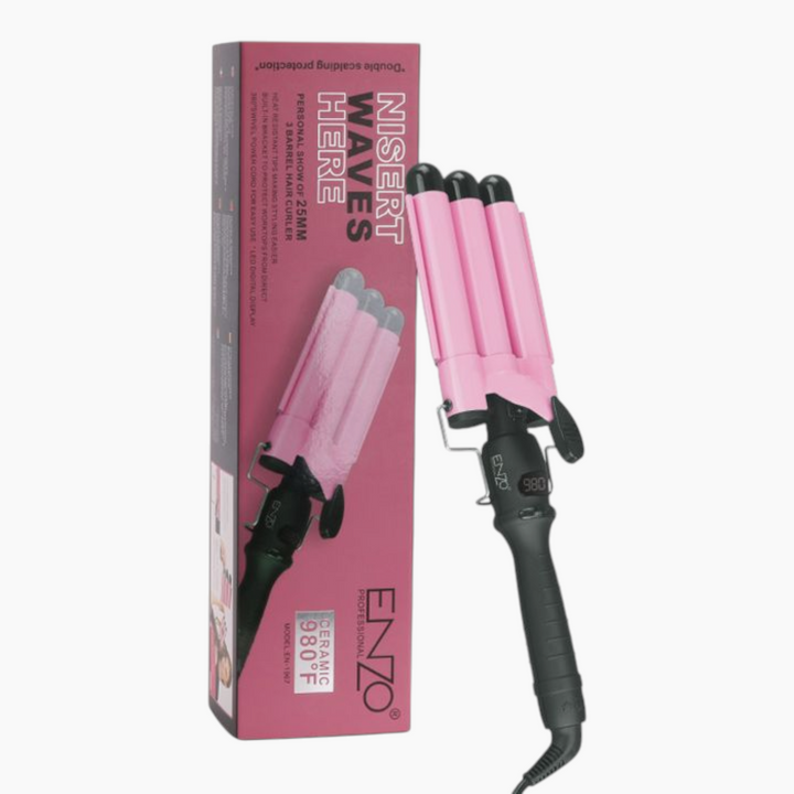 Enzo Triple-Barrel Curling Iron