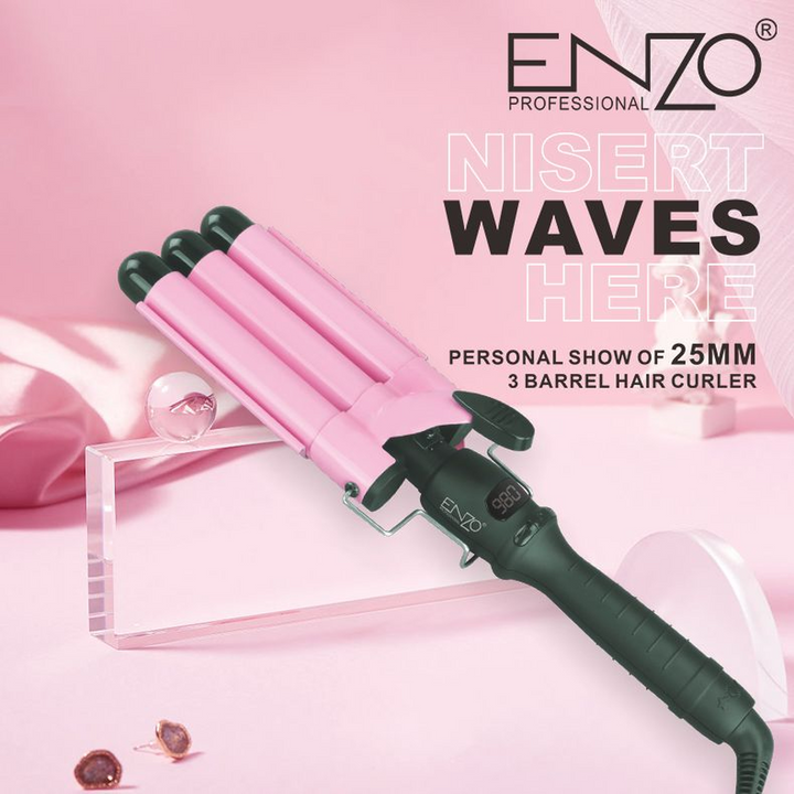 Enzo Triple-Barrel Curling Iron