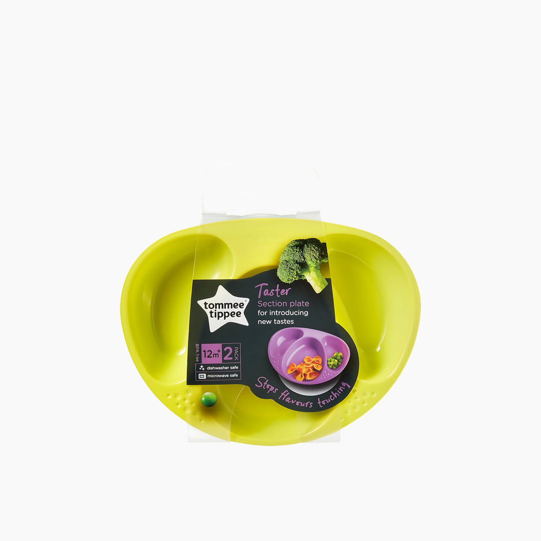 Essentials divided baby plates, 3 pack