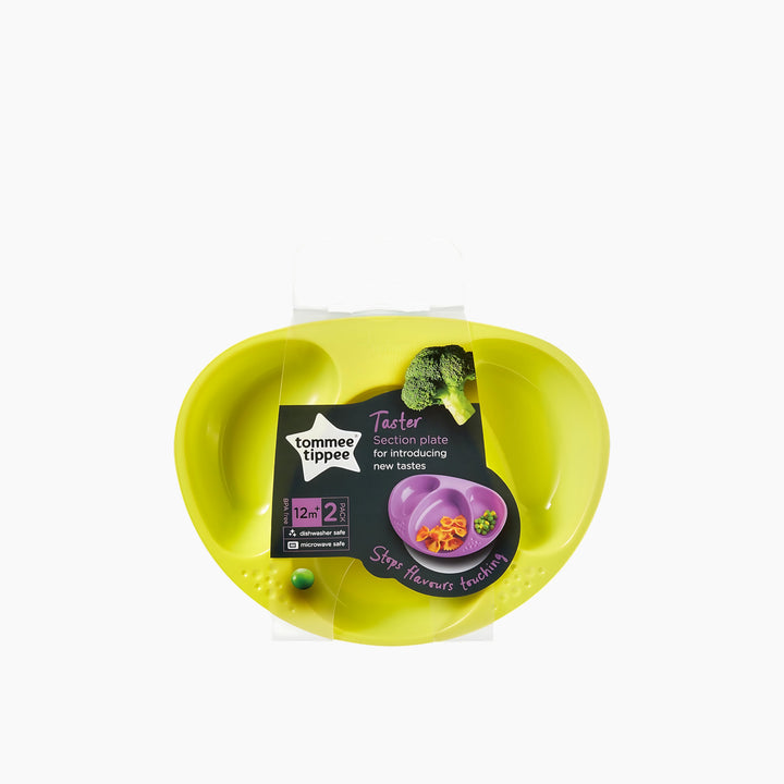 Essentials divided baby plates, 3 pack