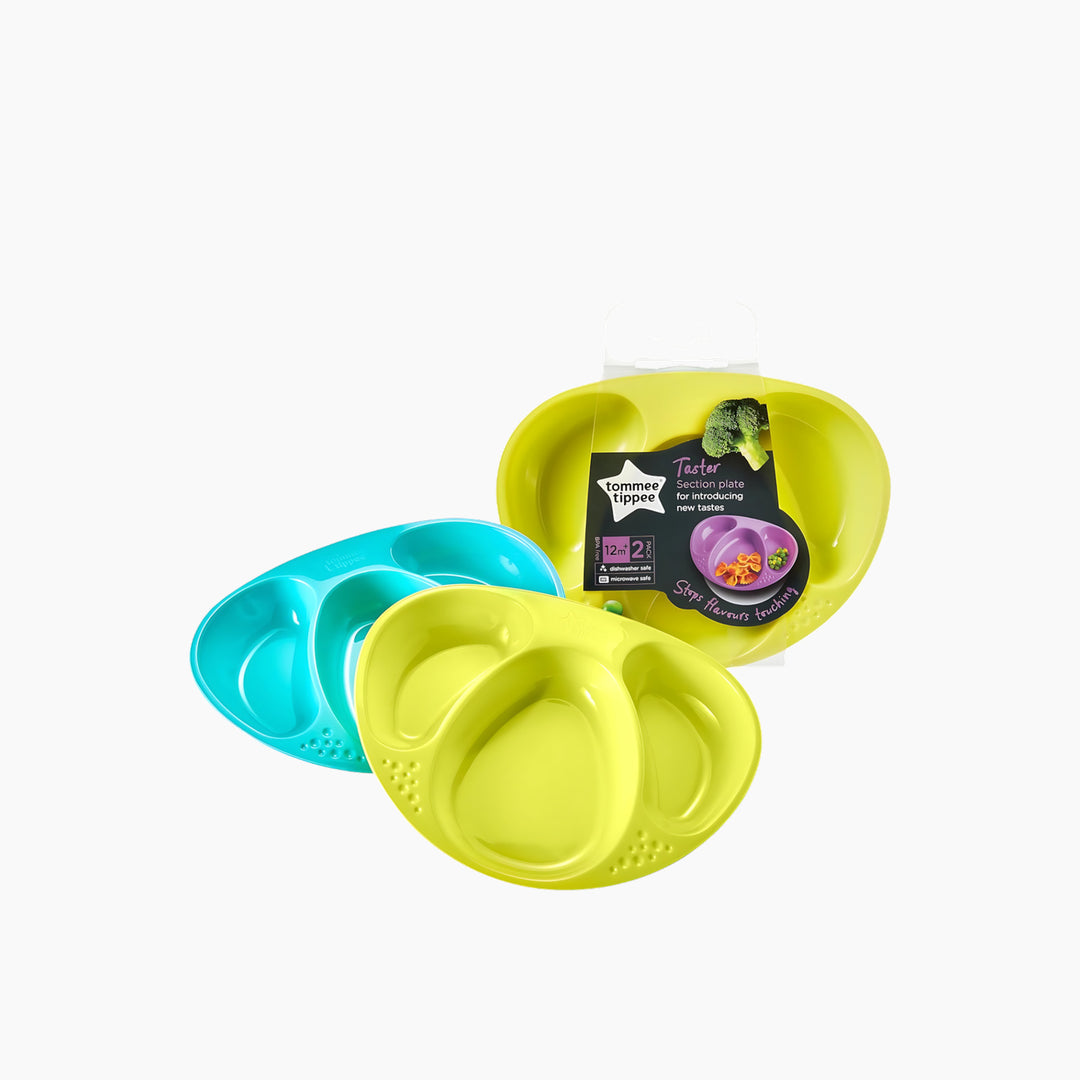 Essentials divided baby plates, shatterproof and lightweight
