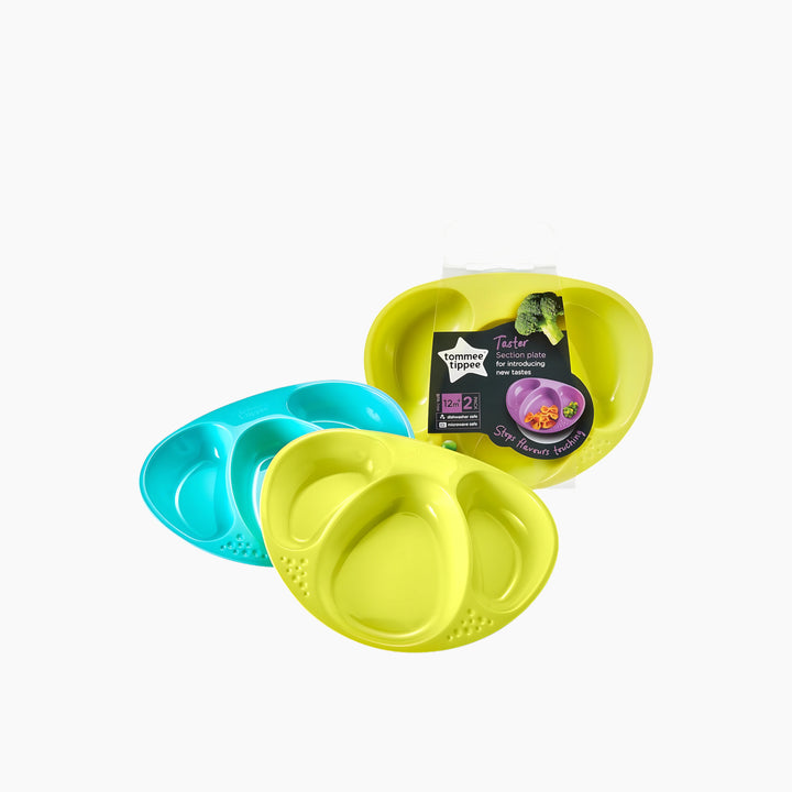 Essentials divided baby plates, shatterproof and lightweight