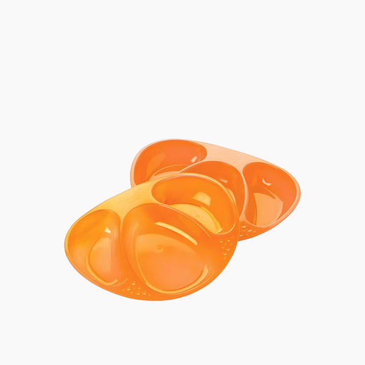 Essentials divided baby plates, 3 pack