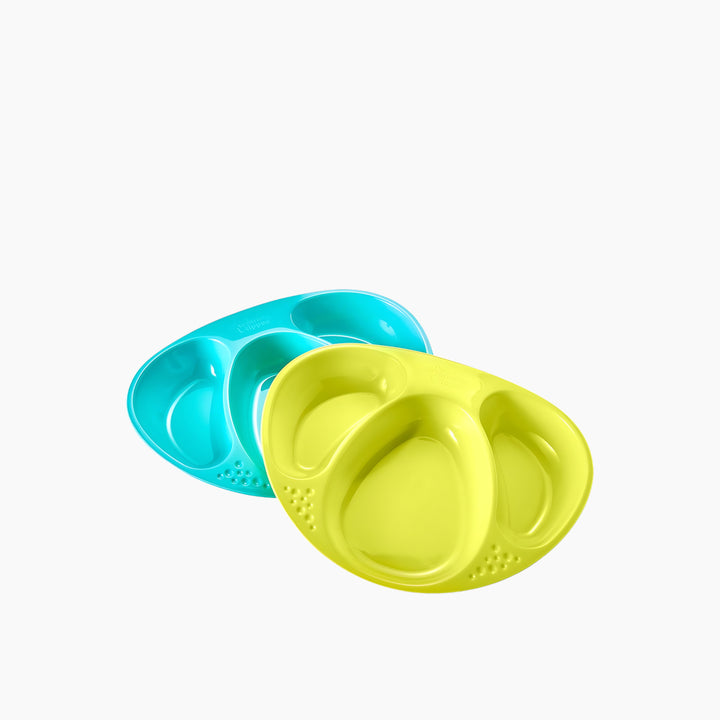Essentials divided baby plates, 3 pack