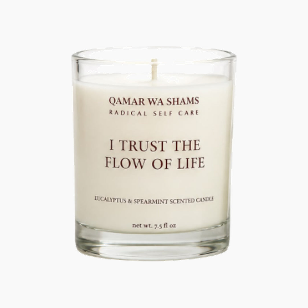 Qamar Wa Shams Eucalyptus Spearmint Soy Wax Candle