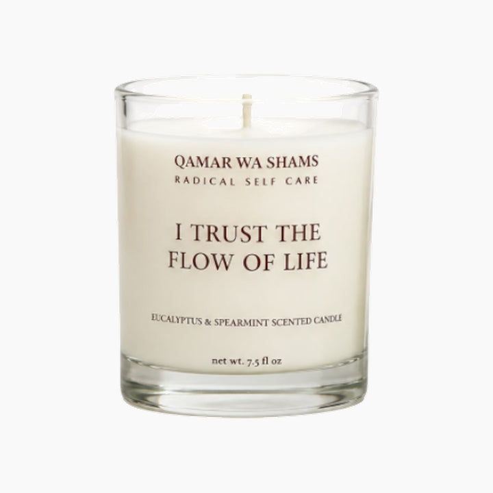 Qamar Wa Shams Eucalyptus Spearmint Soy Wax Candle