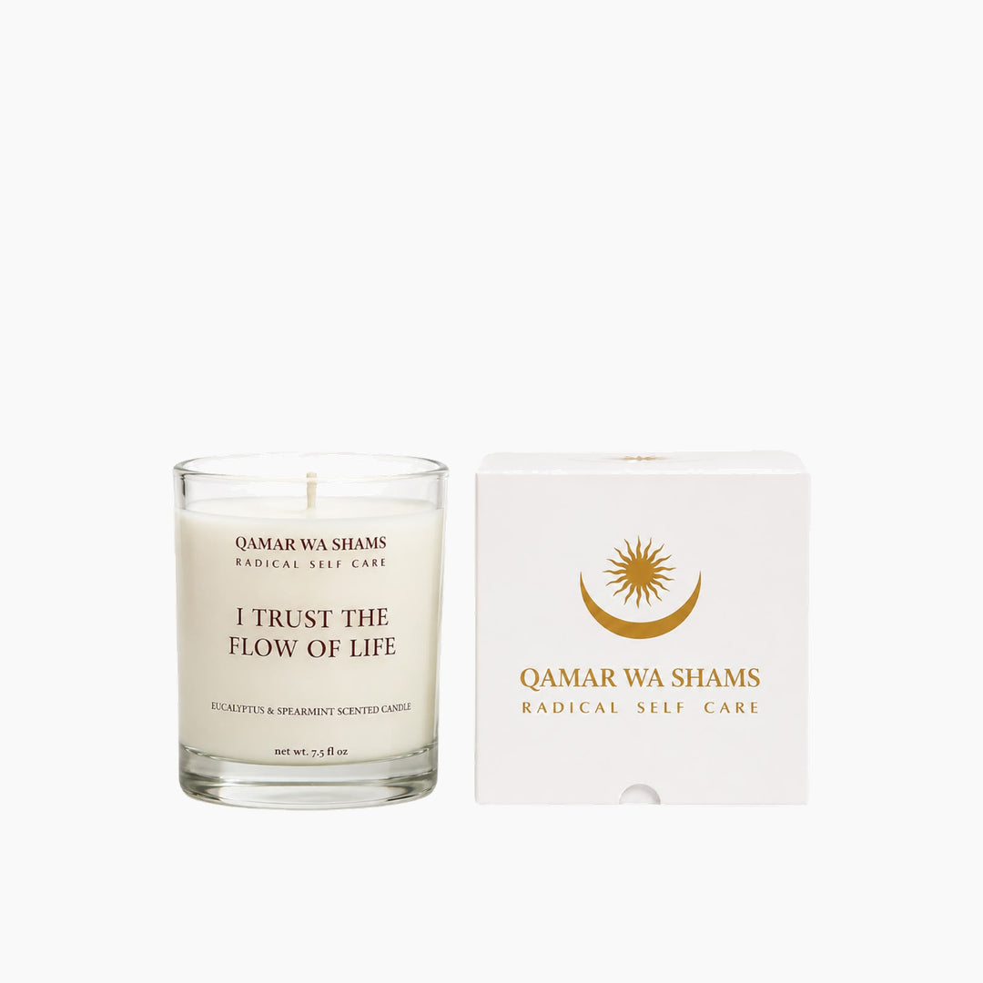 Qamar Wa Shams Eucalyptus Spearmint Soy Wax Candle