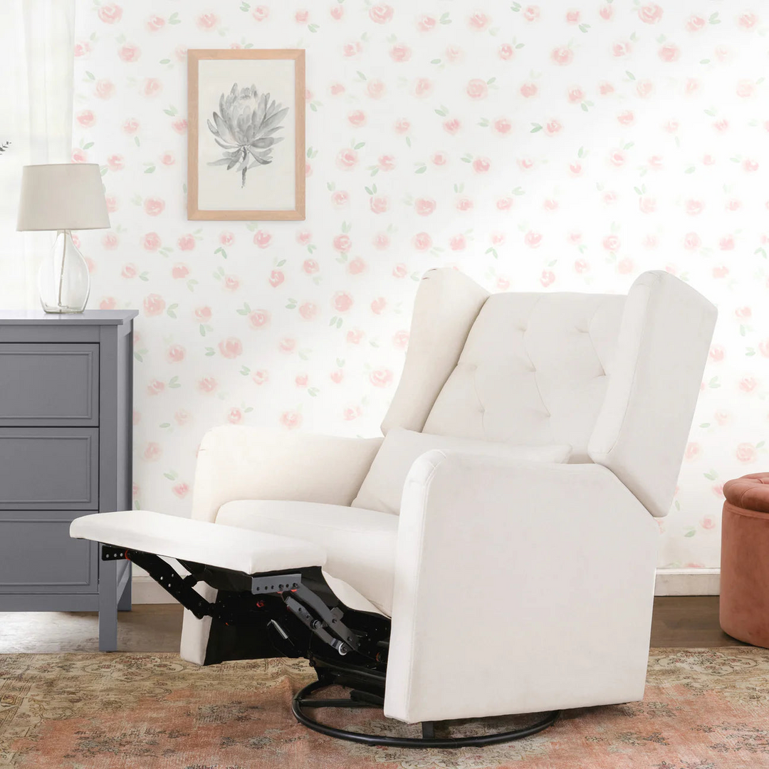 Davinci Everly eco-performance fabric recliner and swivel glider