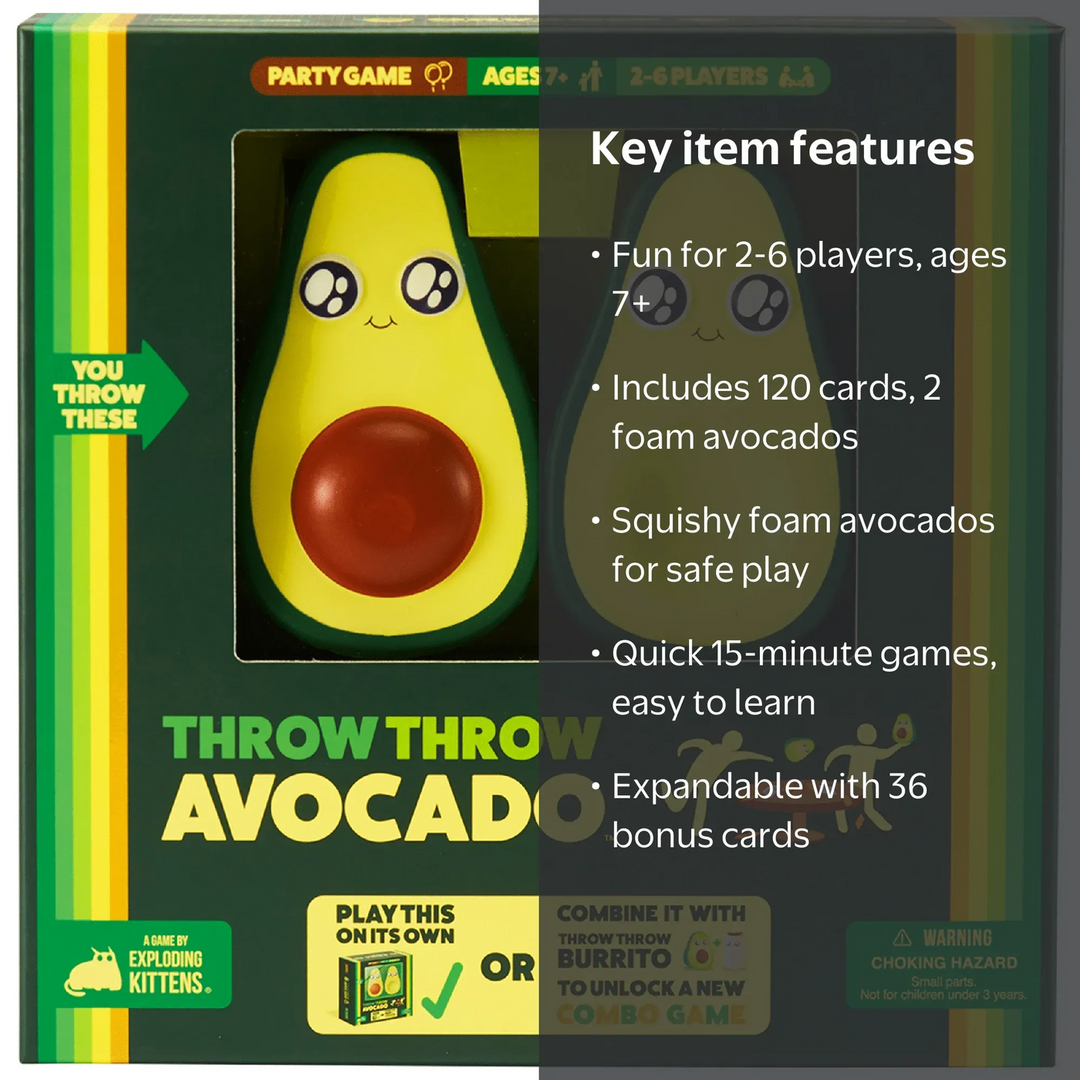Throw Throw Avocado Board Game