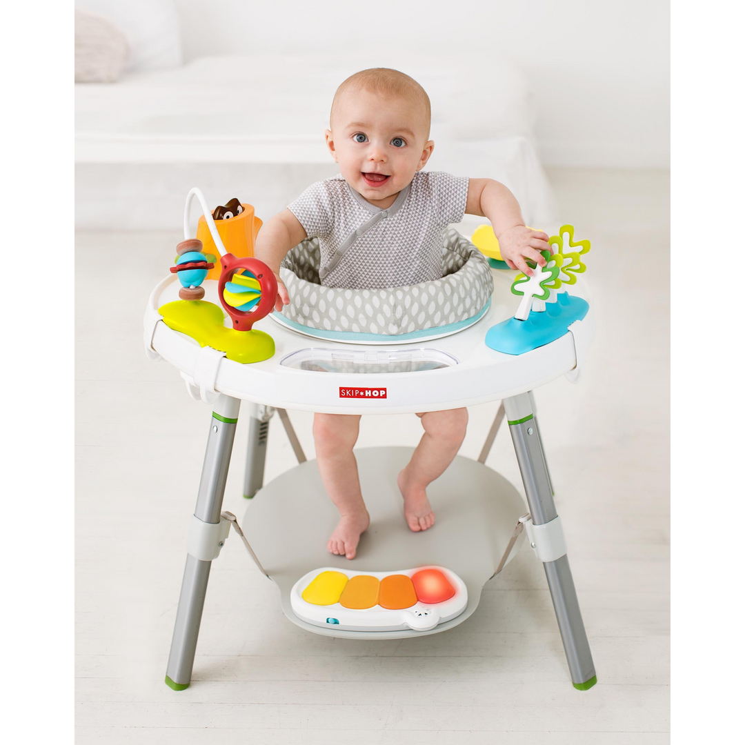 Skip Hop 3-stage activity center with rotating seat and discovery window