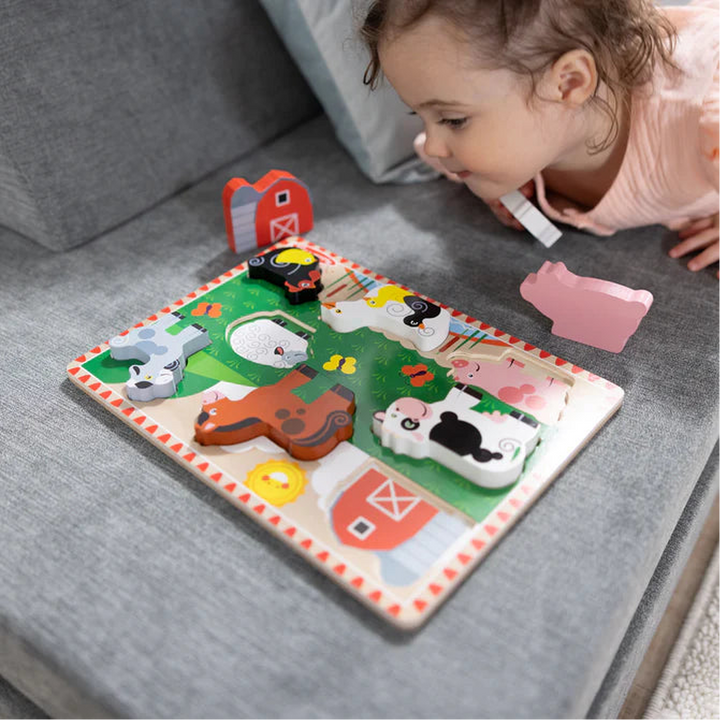 Melissa &amp; Doug Farm Chunky Puzzle - Fresh Start