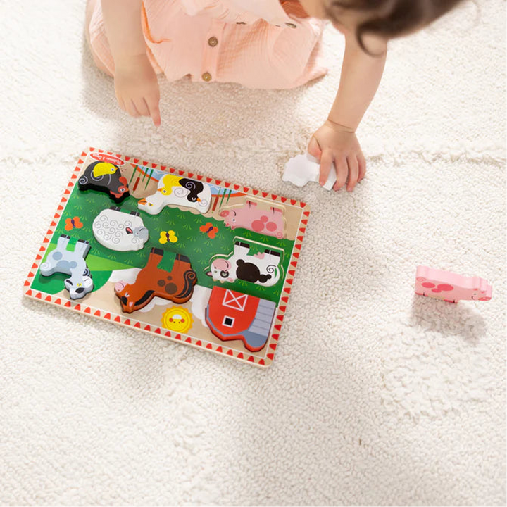 Melissa &amp; Doug Farm Chunky Puzzle - Fresh Start