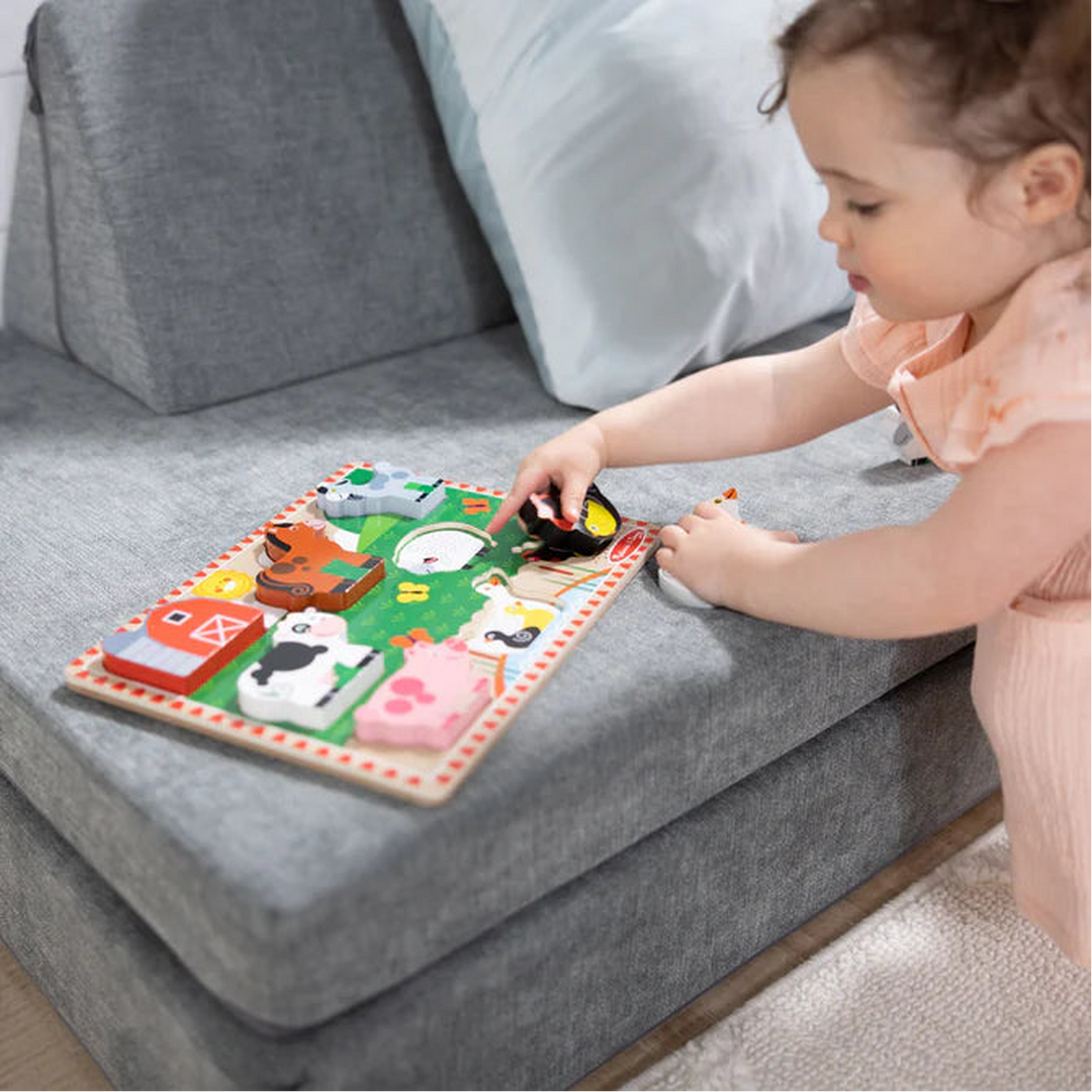 Melissa &amp; Doug Farm Chunky Puzzle - Fresh Start