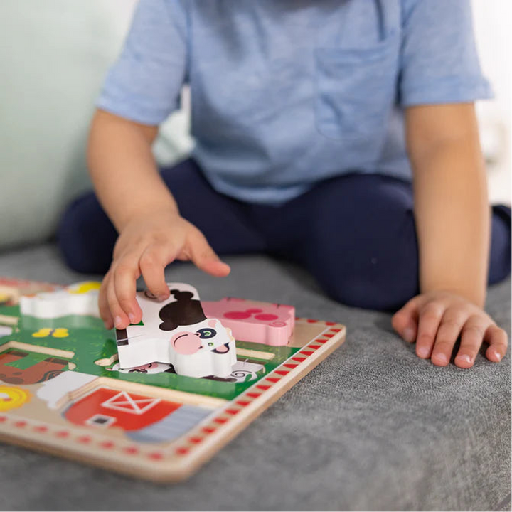 Melissa &amp; Doug Farm Chunky Puzzle - Fresh Start