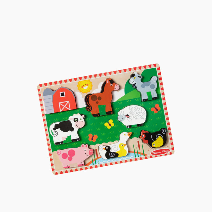 Melissa &amp; Doug Farm Chunky Puzzle - Fresh Start