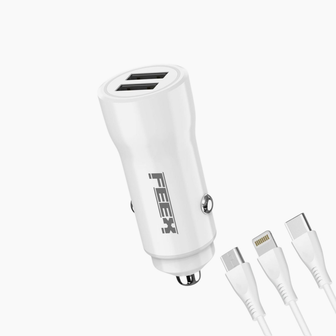 FEEX E16 USB Car Charger With Cable