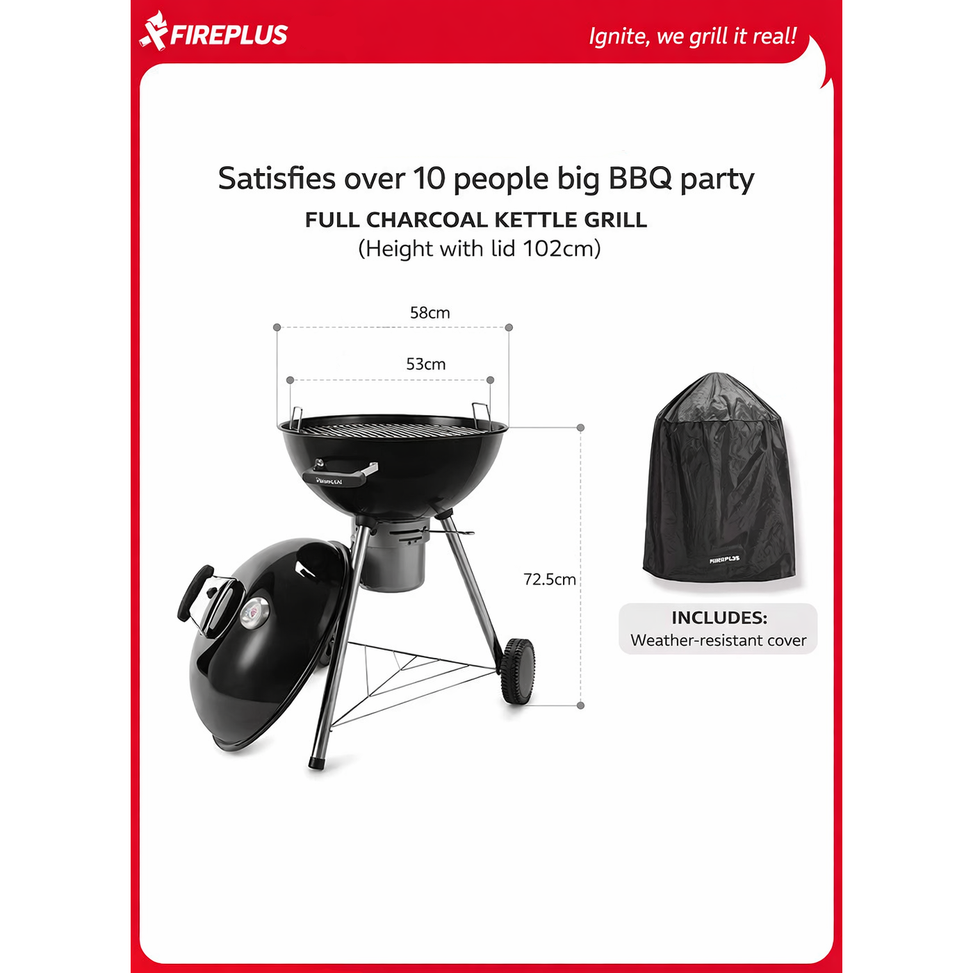 FIREPLUS Charcoal BBQ Grill FIREPLUS Charcoal BBQ Grill