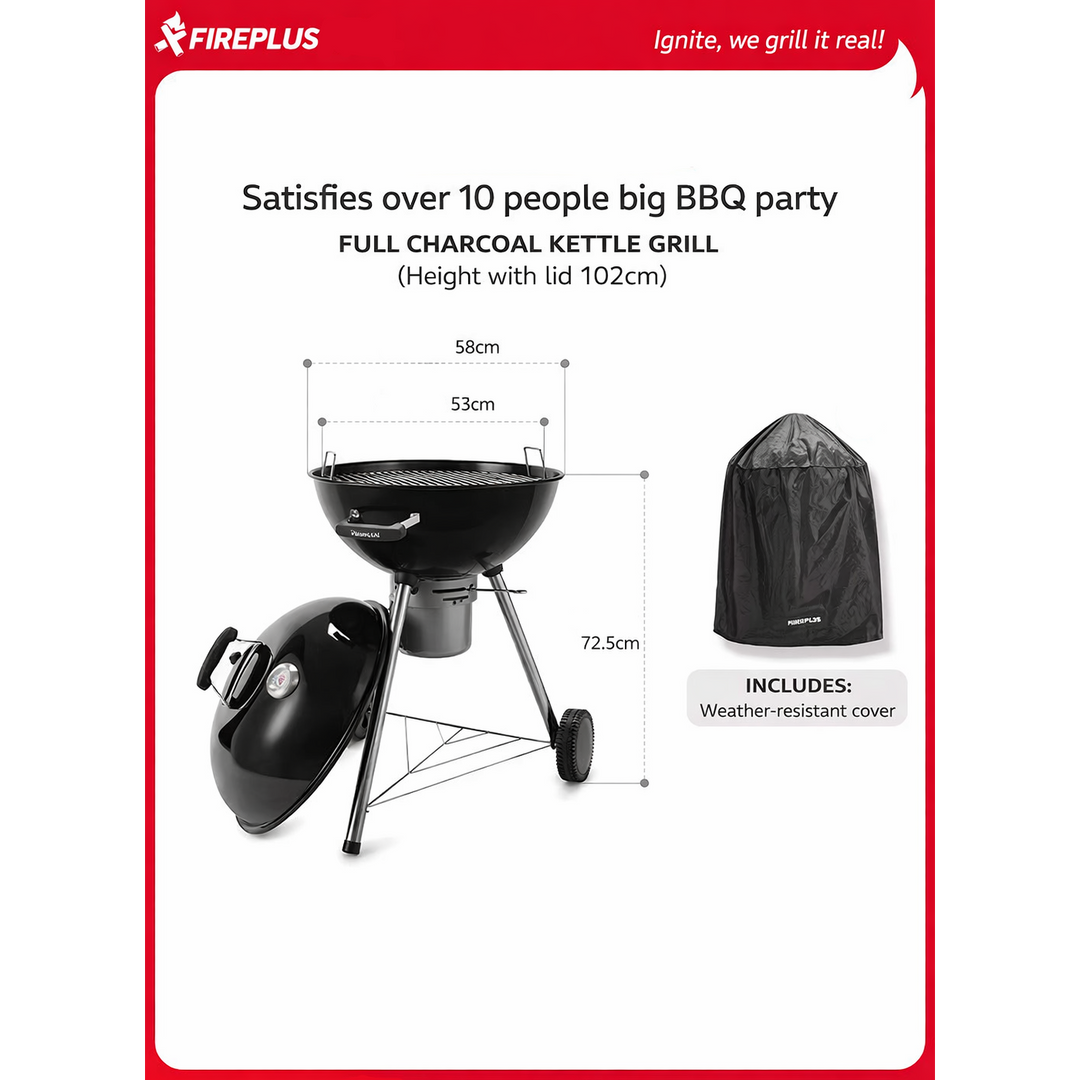 FIREPLUS Charcoal BBQ Grill