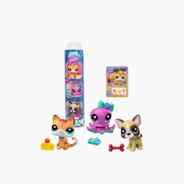 Fk Pet Trio Tube 3-Pack: Fun Feast, Cat, Octopus And French Bulldog