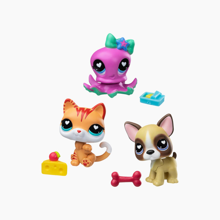 Fk Pet Trio Tube 3-Pack: Fun Feast, Cat, Octopus And French Bulldog