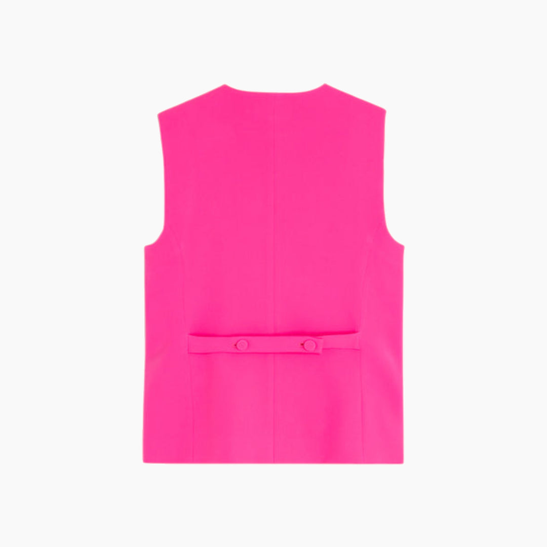 Vilagallo Neon Pink Crepe Set