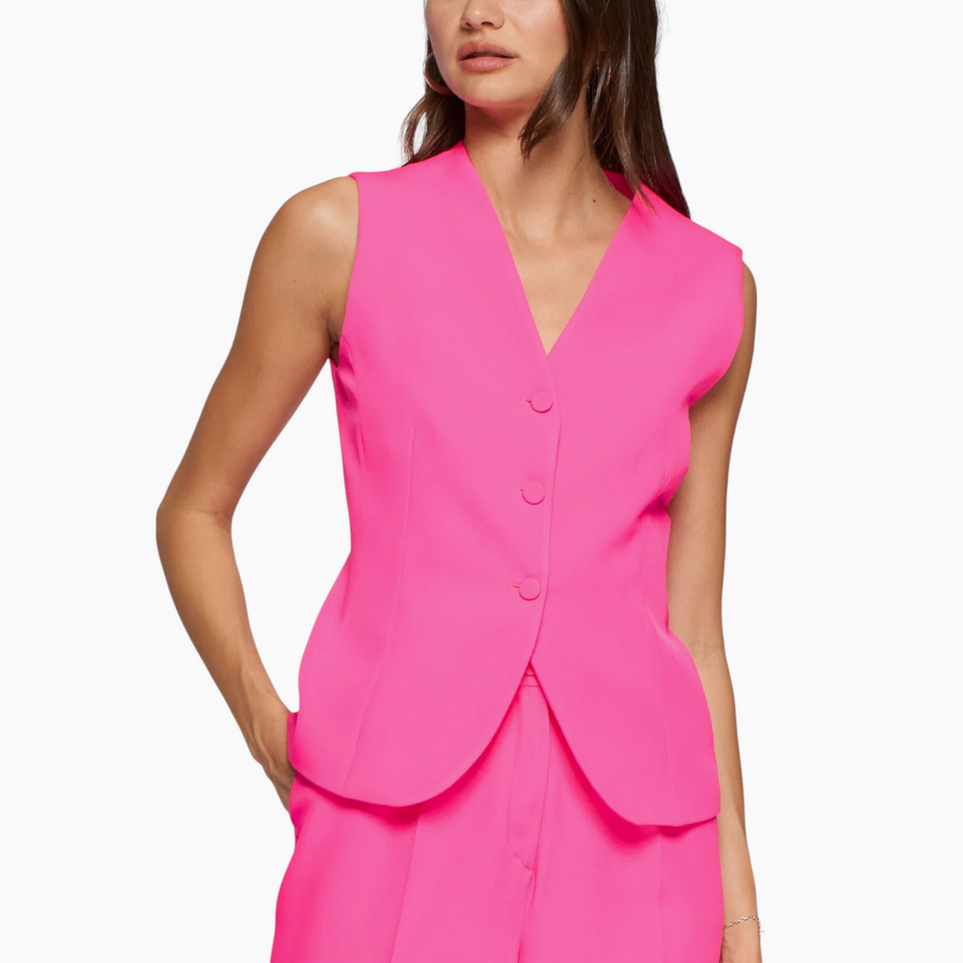Vilagallo Neon Pink Crepe Set