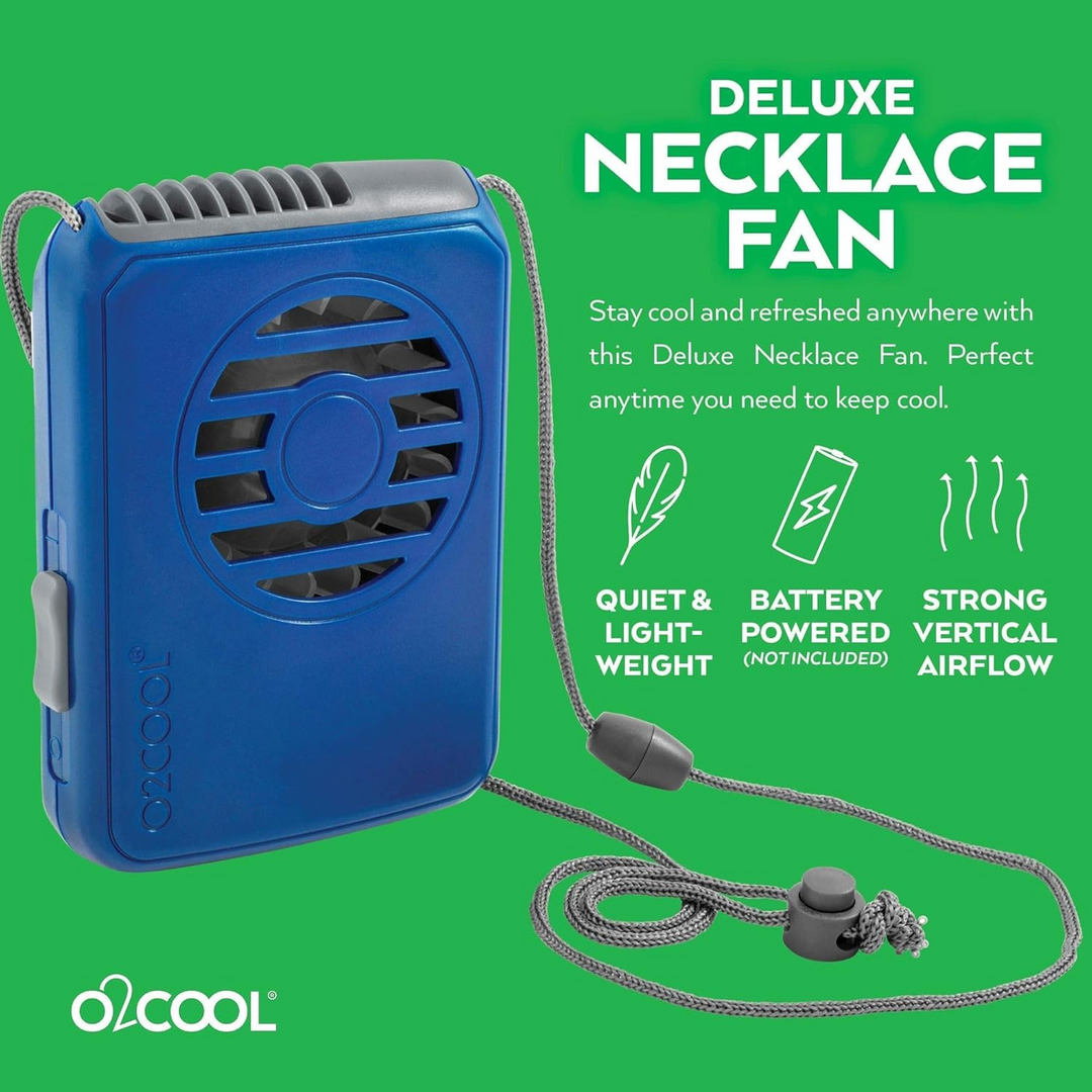O2Cool Deluxe Necklace Fan Assorted Counter Display