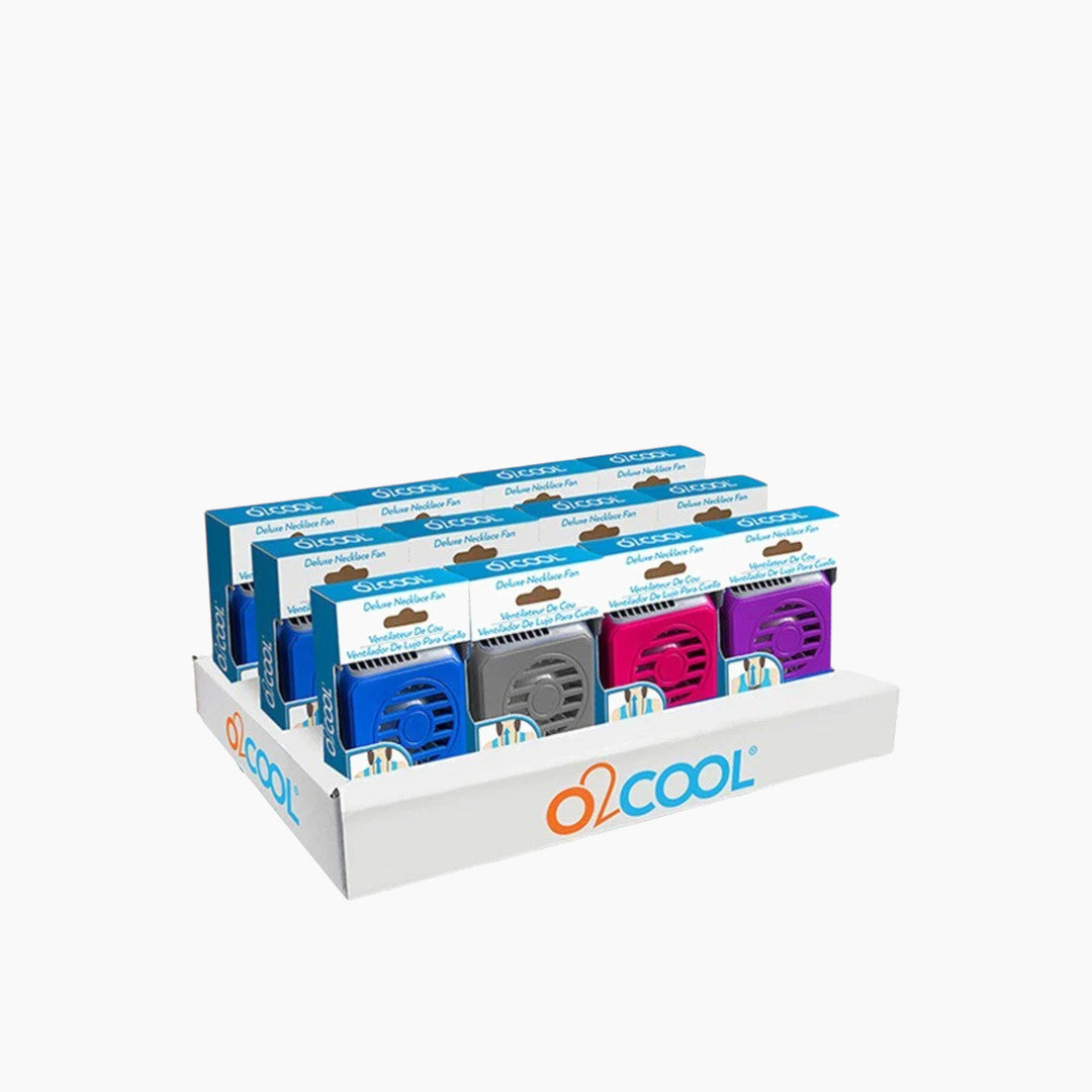 O2Cool Deluxe Necklace Fan Assorted Counter Display